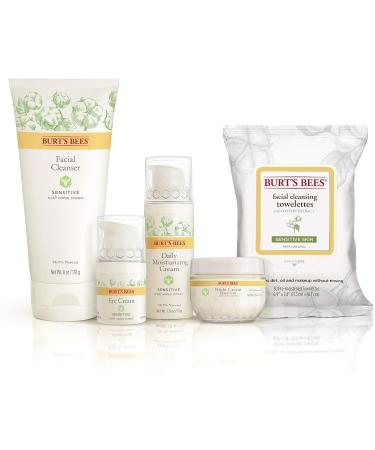 Burt's Bees Facial Cleansing Towelettes - 30 Wipes (Sensitive Skin) | Pack of 1 - Buy Online on GoSupps.com