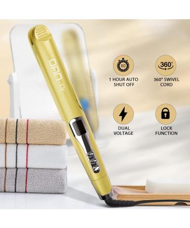 Dan Technology 2 in 1 Hair Straightener and Curler with Dual Voltage - Adjustable Temp Flat Iron and Curling Iron for All Hair Types - Buy Online on GoSupps.com