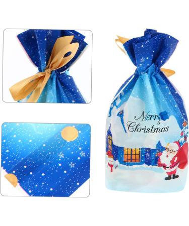 Abaodam 50 Pcs Christmas Wrapping Bag Candy Bags Christmas Candy Bag Goody Bag Storage Bags Drawstring - Buy Online on GoSupps.com