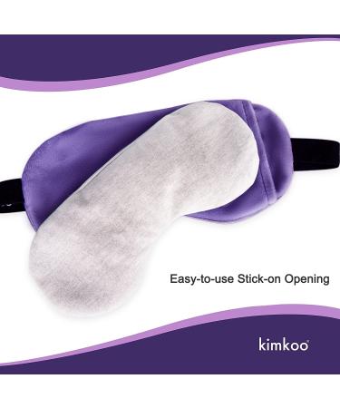 Kimkoo Moist Heat Eye Compress - Microwave Hot Eye Mask for Dry Eyes - Natural Therapy (Purple) - Buy Online on GoSupps.com