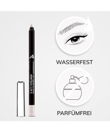 Manhattan X-act Eyeliner Pen - Waterproof White Eyeliner | Black to White - 2 Pack for Perfect Liner - Buy Online on GoSupps.com