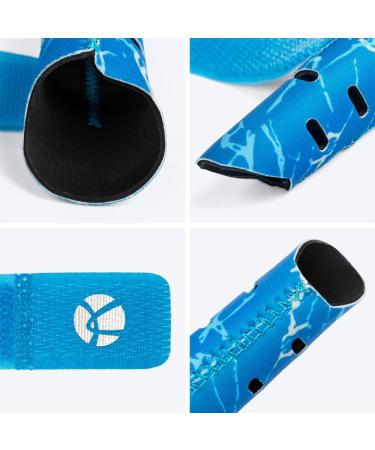 Kuangmi Finger Sleeve Support Protector for Sports Injuries - Blue L/XL | International Shipping Available - Buy Online on GoSupps.com