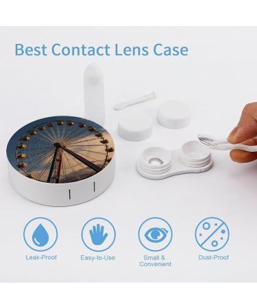 Ferris Wheel Print Contact Lens Case - Travel-Friendly Case for Lens Care | Shop Now - Buy Online on GoSupps.com
