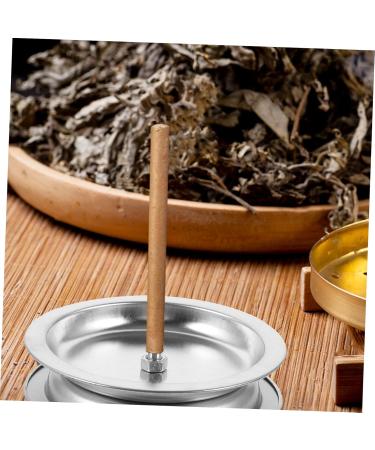 Frcolor Moxibustion Stick Holder Set - 2 Stainless Steel Bases for Moxa Sticks & Incense - Durable & Efficient Heat Distribution - Buy Online on GoSupps.com