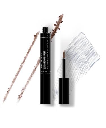 Markwins Wet n Wild Brow Duo Duo of Eyebrow Gel and Eyebrow Powder to Shape Define and Fill Eyebrows Neutral Brown Shade