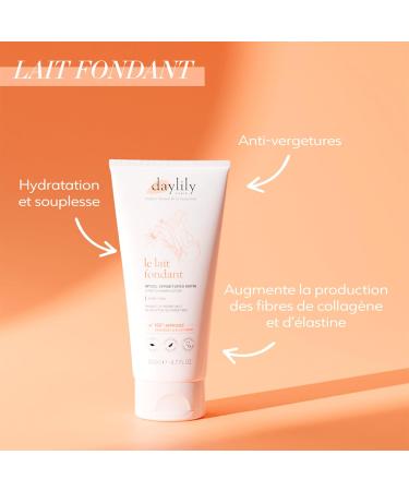 Daylily | Ritual Set | Morning Stretch Marks 200 ml Ritual Fondant Milk & Sensory Oil Stretch Marks Evening + Free Soft Mask | Anti-Stretch Mark | Vegan & Cruety Free | Made in France - Buy Online on GoSupps.com