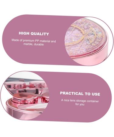 HOMSFOU 2 Sets Starry Sky Glasses Case & Contact Lens Storage - Glass Miracle Foil Container for Short-Sighted Care - Buy Online on GoSupps.com