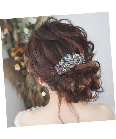 Didiseaon 1pc Niang Silver 20-tooth Hair Comb Wedding Hair Clip Fancy Hair Combs Decorative Hair Combs Bridal Hair Comb Handmade Silver Hair Clips Tiara Bride Girl Copper Wire Silver Wire - Buy Online on GoSupps.com