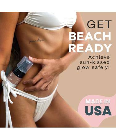 Self Tanner Mousse - USA Made Natural & Organic Streak-Free Tanning Foam for Pale Skin Non-Toxic Fake Tan - 3.30 Fl Oz (Pack of 1 - Buy Online on GoSupps.com
