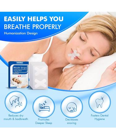 Mouth Tape for Sleeping - 120 PCs Anti-Snoring Pflaster | Better Sleep & Breathe | Wordian Petals - Buy Online on GoSupps.com