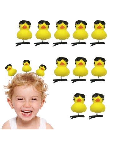 Duck Plush Hairpin - Duck Plush Hair Clips Hairpin Pins | Yellow Duck Design Plush Hairpin Collection for Kids Women Girls