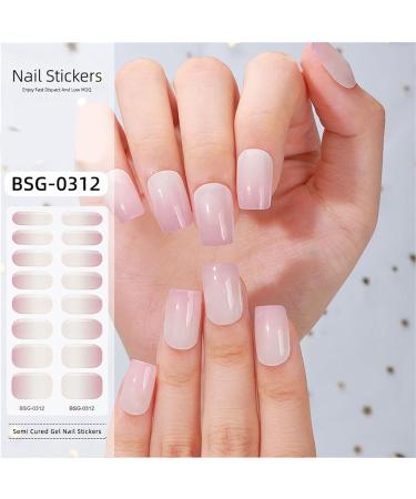 Semi Cured Gel Nail Polish Stickers Fashion Classical Nails Strips Waterproof Adhesive Full Wraps Gel Nail Art Stickers Semi Cured Gel Nail Strips Starter Kits BSG0329 - Buy Online on GoSupps.com