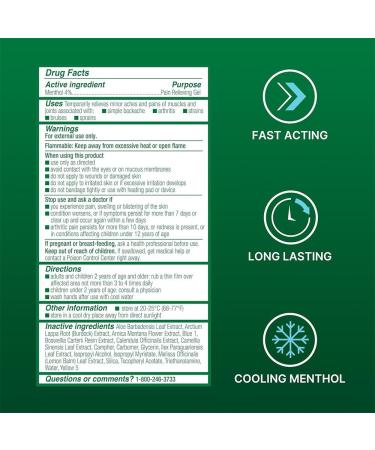 Biofreeze Menthol Pain Relieving Gel Colorless Gel 3 FL OZ Tube for Pain Relief Associated with Sore Muscles Arthritis Simple Backaches and Joint Pain (Packaging May Vary) - Buy Online on GoSupps.com