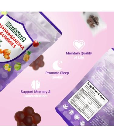 Ultraglee Ashwagandha Gummies & Vitamin D Gummy for Men & Women Tropical Flavor Vegan Non-GMO & Gluten Free Supplement 60 Count ( Individually Wrapped) - Buy Online on GoSupps.com