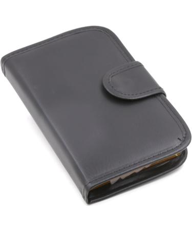 Inspirations 7-Day AM/PM Pill Organizer Box | Black Leather | Snap Lids & Detachable Compartments for Pills & Vitamins - International Shipping Available - Buy Online on GoSupps.com