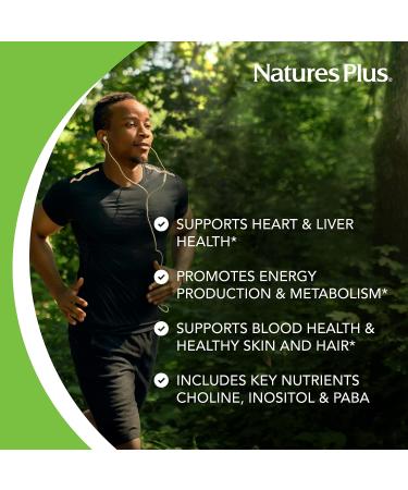 Nature's Plus Super B-50 Balanced B-Complex - 180 Vegetarian Capsules | Energy Support Formula - Buy Online on GoSupps.com