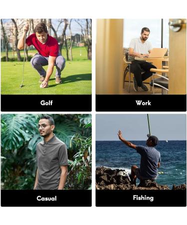 Haimont Men's Dry Fit Polo Shirt - Gray, 3X-Large | Moisture Wicking Golf & Business Casual Wear - Buy Online on GoSupps.com