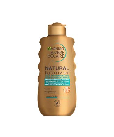 Garnier Natural Bronz self -tanning milk for even and natural browning quickly retracting moisturizing and smoothing with apricot oil and vitamin E ambre solaire