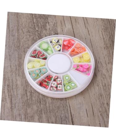 Beaupretty 12 Nails Decoration Nail Art Decoration Fruit Decor Nail Beauty Accessories Polymer Clay Slices for Nail Manicure Tool Manicure Tools Decorate Boxed Drill Disc Nail Art Decor - Buy Online on GoSupps.com