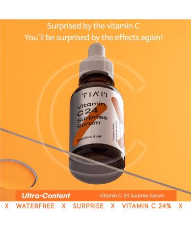 TIAM Vitamin C24 Surprise Serum - Brightening & Anti-Aging Skin Care | Free International Shipping - Buy Online on GoSupps.com