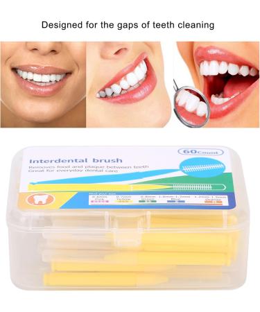 60pcs Orthodontic Interdental Brush - Gentle & Efficient Tooth Cleaning Tool | Premium Teeth Cleaner & Toothpick - Buy Online on GoSupps.com