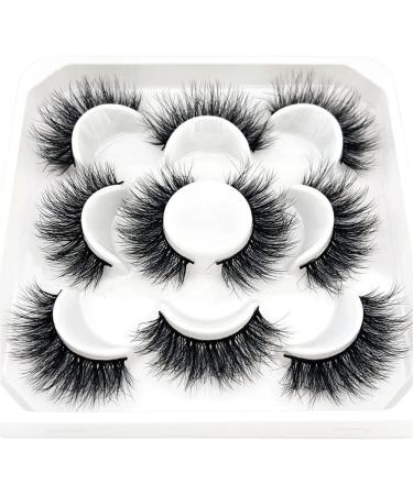 Lashes Big Curl 3D Faux Mink Lashes 15mm Lashes Handmade Strip Eyelashes Dramatic Long Soft Wispy False Eyelashes for Women Bold Makeup 5 Pairs (MS006) - Buy Online on GoSupps.com