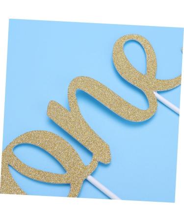Vaguelly Christmas Decor 2pcs Funny First Birthday Home Ornament Glitter Decor Picks 1st Birthday Gold One Dessert Topper Marriage First Anniversary Paper Cups Plug in Cake Baby Cupcake Goldenx2pcs mediumx2pcs - Buy Online on GoSupps.com