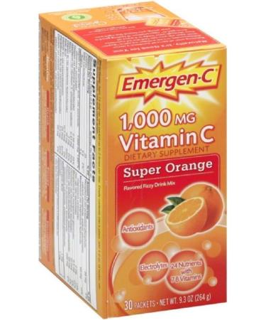EmergenC Super Orange 30 Packets (Pack of 4) - Buy Online on GoSupps.com