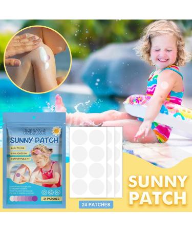Supatmul 24-Piece UV Stickers | Color-Changing Sun Protection & Recognition for Face & Body | Essential Beach Gear for Kids & Adults - Buy Online on GoSupps.com