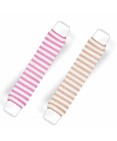 Back Scrubber Exfoliating Loofah for Men Shower Exfoliator Strap with Handle Soft Belt with Cleaning Pad to Clean Body Natural Bath Scrubbing Deep Cleansing Backwash Bathroom (Back Scrubber)