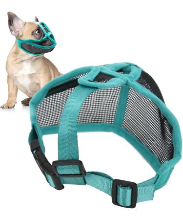 Adjustable Mesh Muzzle for French Bulldogs - Anti-Biting & Anti-Lick | Perfect Fit for Short Snouts (XL) - Buy Online on GoSupps.com