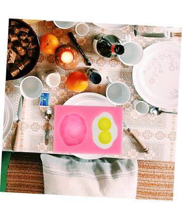 MAGICLULU Fried Egg Mold Silicone Molds 3D Resin Molds Simple Mold DIY Cake Making Mold Fried Eggs Bakeware 10.5X7.2CM Pink - Buy Online on GoSupps.com