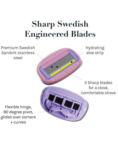 AOA Studio Women's Blade 8 Refills Smooth Shave for Sensitive Skin - Buy Online on GoSupps.com