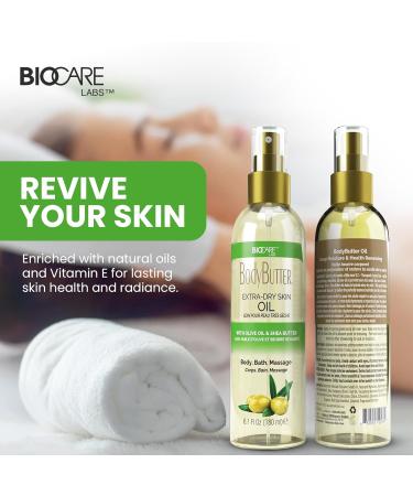 Biocare Skin Renewal Olive Oil Moisturizer | Hydrating Body Oil with Shea Butter & Vitamin E for Extra Dry Skin - 6.1 oz - Buy Online on GoSupps.com