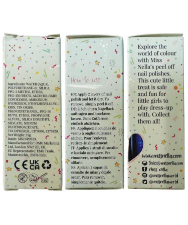 Miss Nella Shazam Pull-Off Nail Polish - Non-Toxic Water-Based Red Glitter for Kids | Magical Collection - Buy Online on GoSupps.com