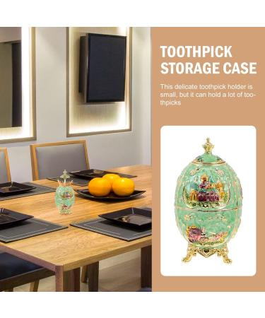 Heallily Automatic Toothpick Holder - Compact Metal Toothpick Case for Easy Access - Durable Toothpick Container for Travel & Home - Buy Online on GoSupps.com