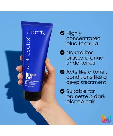 Matrix Brass Off Color Depositing Hair Mask 6.8 Fl Oz - Repairs & Protects Color Treated Hair - Buy Online on GoSupps.com