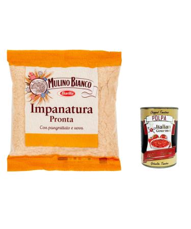 Italian Gourmet E.R. Mulino Bianco Impanatura Pronta Set of 12 breading preparations 200 g + gourmet Italian pulp 400 g