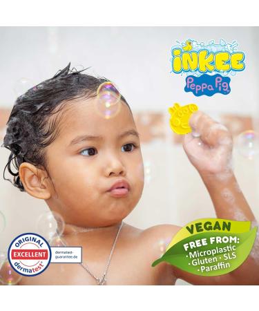 INKEE Peppa Pig Bath Bombs - Kids Pack of 3 (3x15g) - Fun Colors Almond Oil & Strawberry Fragrance - Buy Online on GoSupps.com