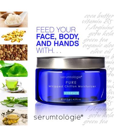 serumtologie PURE Whipped Chiffon Anti Aging Moisturizer 4.5oz | Hypoallergenic, Non-Greasy & Fragrance-Free | For Normal, Oily, Combination & Sensitive Skin - Buy Online on GoSupps.com