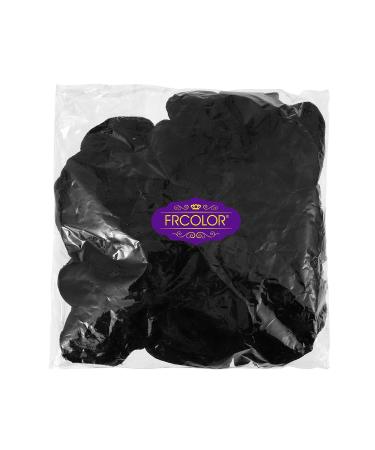 Frcolor Velvet Hair Scrunchies - Pack of 10 Black Elastic Hair Bobbles for Stylish Hairstyles - Buy Online on GoSupps.com