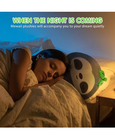 Mewaii 14 Soft Gray Sloth Mushroom Pillow Stuffed Animal Plush - Cuddly Gray Sloth Plushie Toy for Kids - Buy Online on GoSupps.com