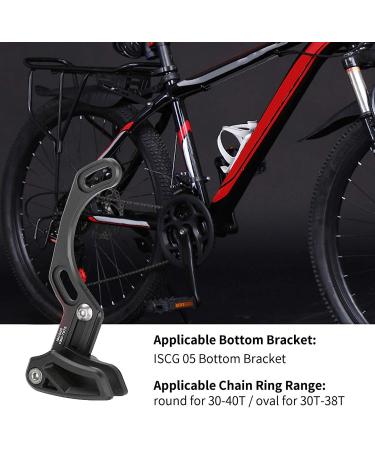 Aluminum Alloy Chain Guide | Direct Mount | ISCG 05 Bottom Bracket | Black - Bicycle Accessory - Buy Online on GoSupps.com