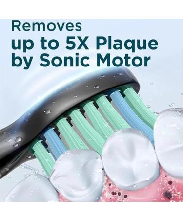 Stabilizek Sonic Electric Toothbrush for Adults - Rechargeable Travel Case Black - Improve Oral Care - Buy Online on GoSupps.com