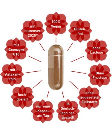 Buy Madena Astaxanthin Complex 16 mg - Premium Astaxanthin Lutemax 2020 Coenzyme Q10 - 90 Capsules for Enhanced Health - Buy Online on GoSupps.com