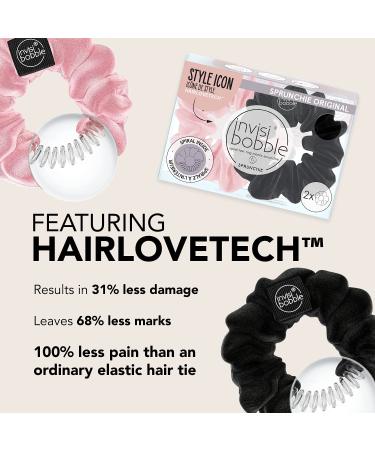 Buy Invisibobble Sprunchie Original True Black & Prima Ballerina 2 Pack - Hair Accessories - Buy Online on GoSupps.com