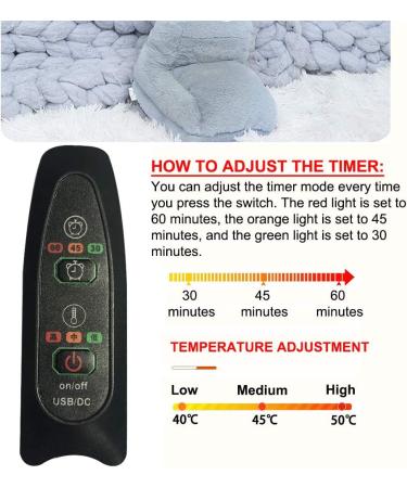 Buy Lyeiaa Electric Foot Warmer - Super Soft Heating Pad for Cozy Feet - Gray | Goodbye Cold Feet in Bed! - Buy Online on GoSupps.com