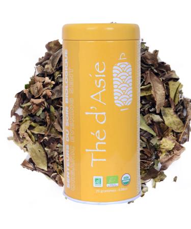 Khla KHLA Organic Liquorice White Tea with Flavoured Liquorice - Loose Metal Box 25 g - Certified Organic Agriculture - Asian Tea