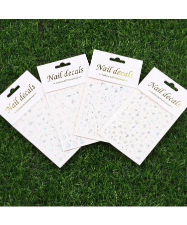 3D Snowflake Christmas Silver Nail Art Stickers Self Adhesive Manicure Decor Transfer Decals(189) Style189 - Buy Online on GoSupps.com