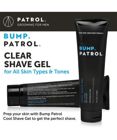 Bump Patrol Cool Shave Gel - 4oz Sensitive Clear Shaving Gel with Menthol - Prevents Razor Burn, Bumps & Ingrown Hair - Pack of 2 - Buy Online on GoSupps.com